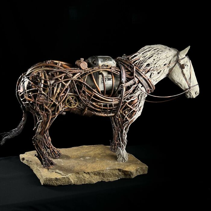 This Artist Turns Junkyard Metal into Stunning Animal Sculptures